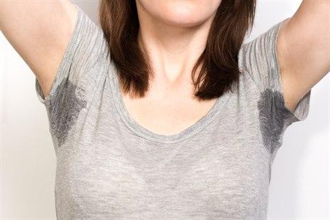 Sweating, armpits