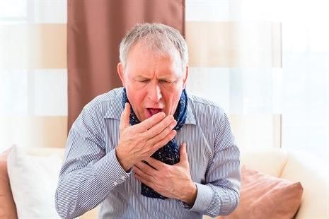 Coughing man