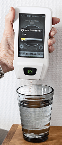 Fotoet viser elektronisk dosedispenser, MyFID