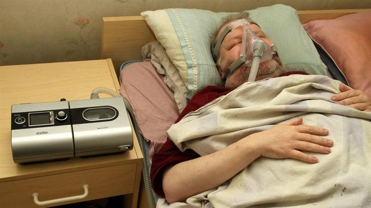 CPAP-maskin og -maske