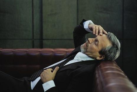 exhausted man