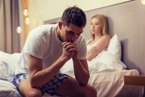 Man in bedroom