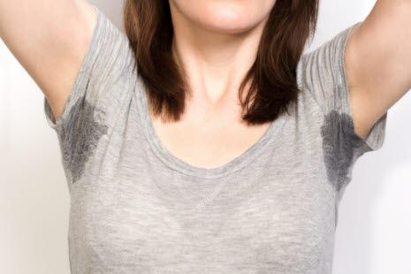 Sweating, armpits