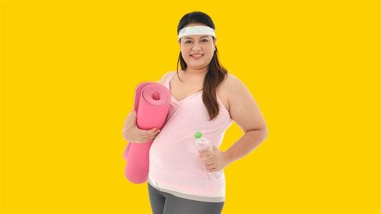 Overweight, woman
