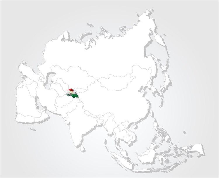 Tadsjikistan kart