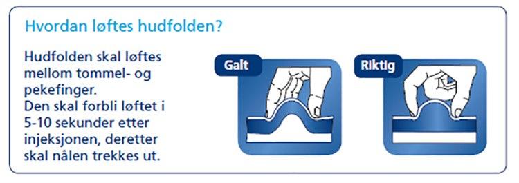 Riktig injeksjonsteknikk ved bruk av insulinpenn - NHI.no