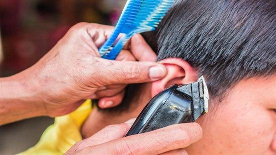 cutting hair